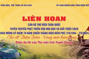 Phần dự thi của Thư viện tỉnh Tuyên Quang tại Liên hoan cán bộ thư viện toàn quốc